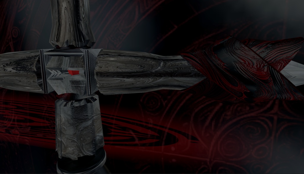 【無料配布】ダークな感じのステッキ(2025.4.6 ノーマルマップ追加)