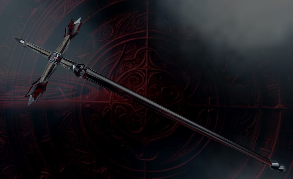 【無料配布】ダークな感じのステッキ(2025.4.6 ノーマルマップ追加)