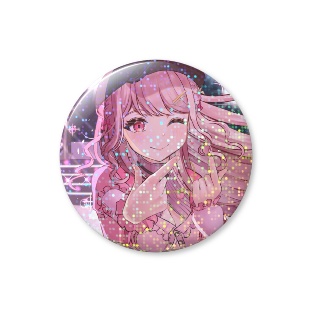 誕生日&2周年記念🍑ホログラム缶バッジ