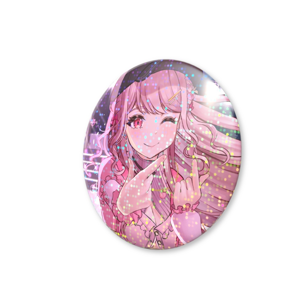 誕生日&2周年記念🍑ホログラム缶バッジ