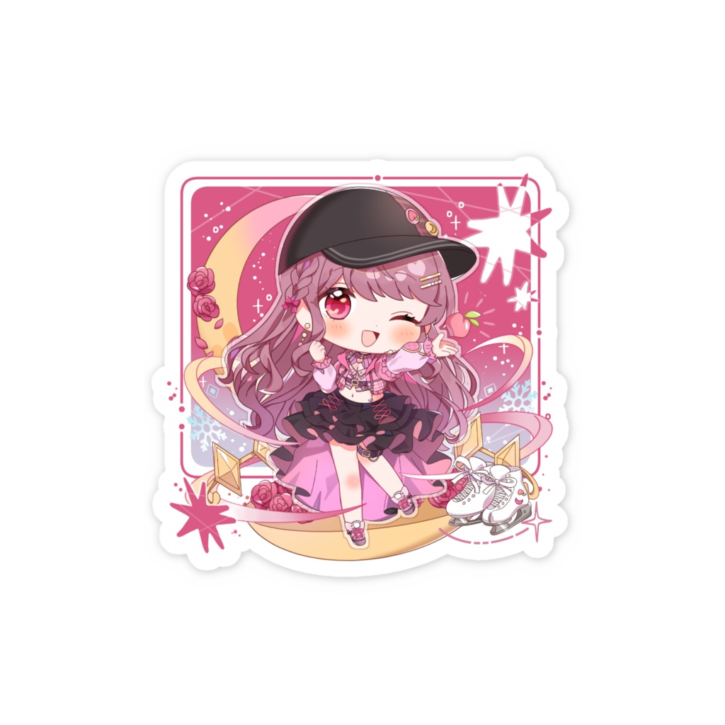 誕生日&2周年記念🍑スマホステッカー