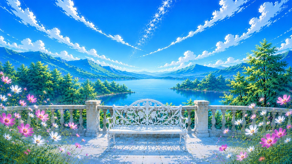 コスモスの世界 -朝昼-