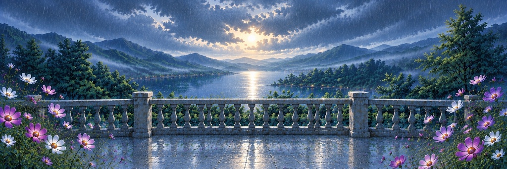 コスモスの世界 -雨-