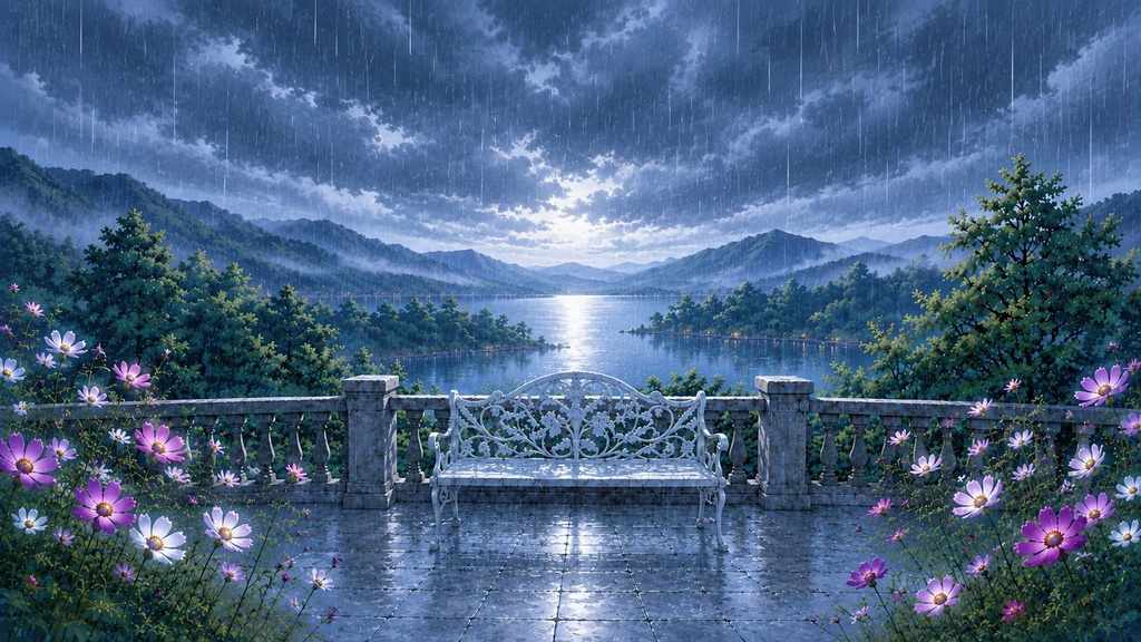 コスモスの世界 -雨-