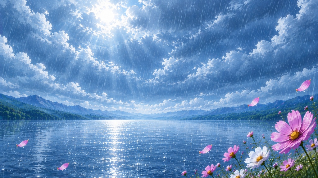 コスモスの世界 -雨-