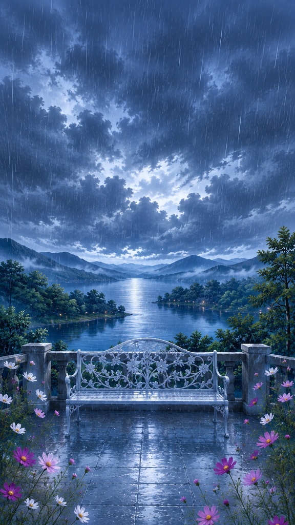 コスモスの世界 -雨-