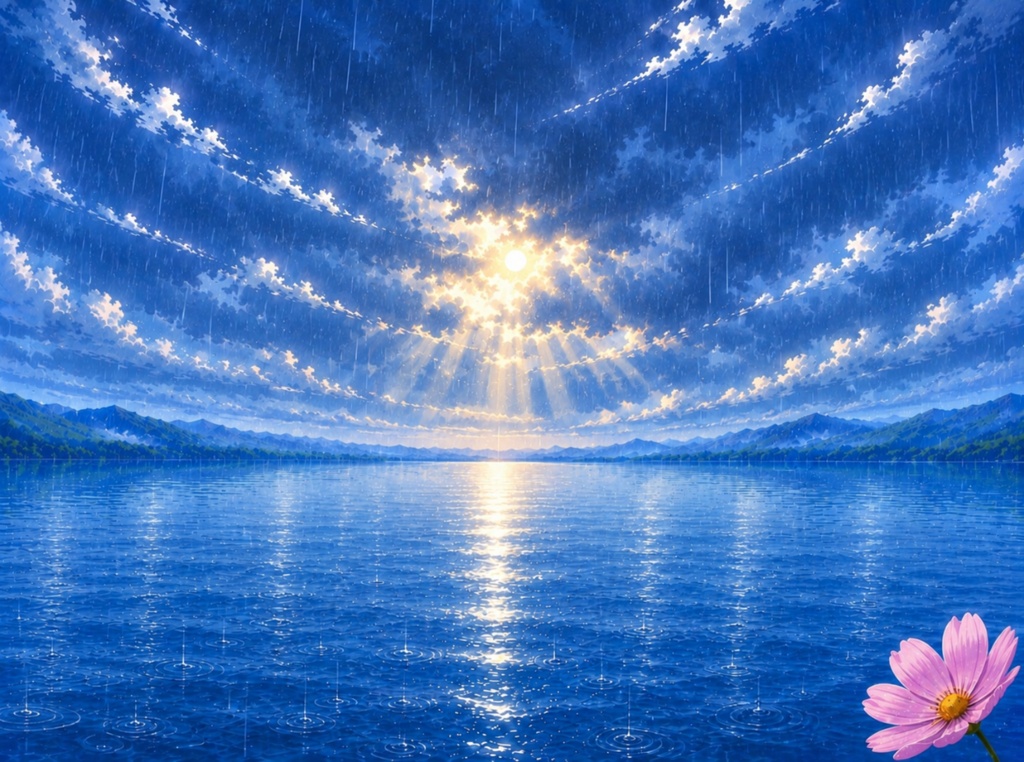 コスモスの世界 -雨-