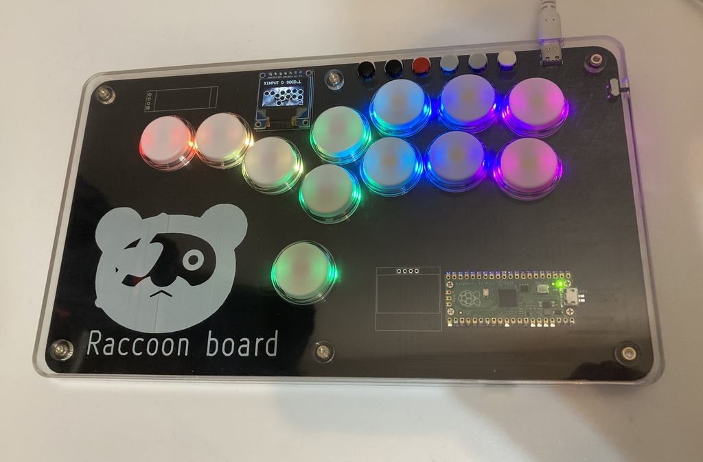 薄型レバーレスコントローラー Raccoonboard Color Display