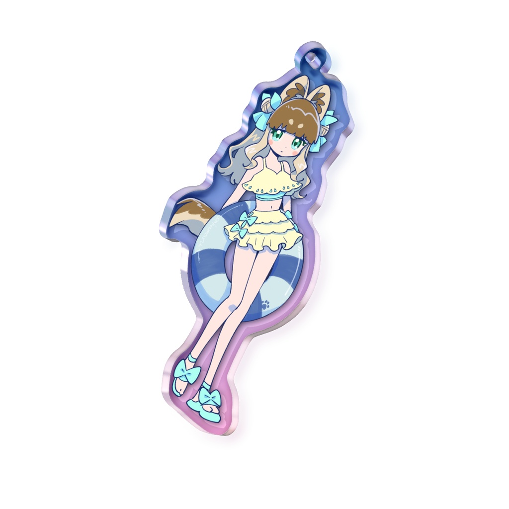 夏のケモ耳インテークちゃんアクキー