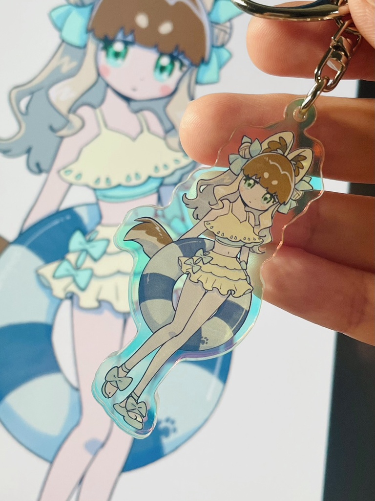 夏のケモ耳インテークちゃんアクキー