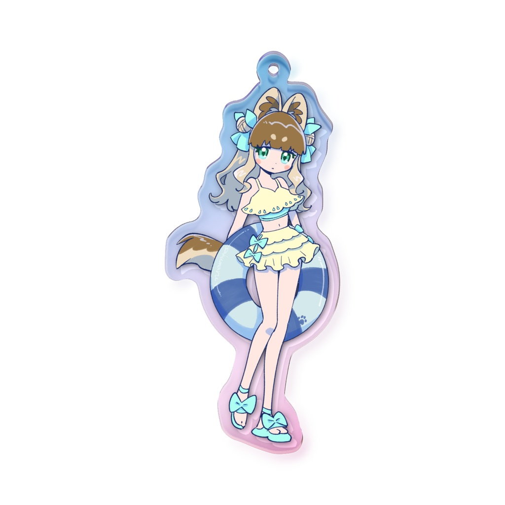夏のケモ耳インテークちゃんアクキー