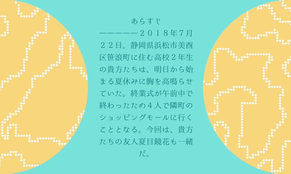 【CoCシナリオ/6版】夏目色に輝くセカイにて SPLL:E197058