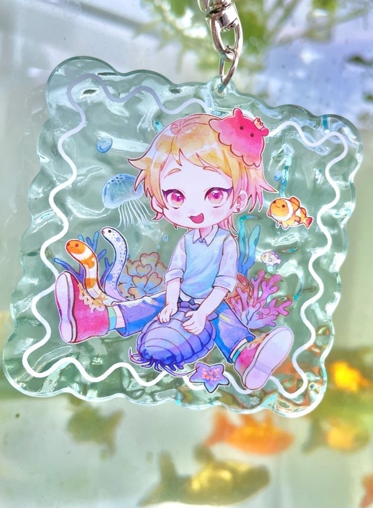 本多行水面アクリルキーホルダー