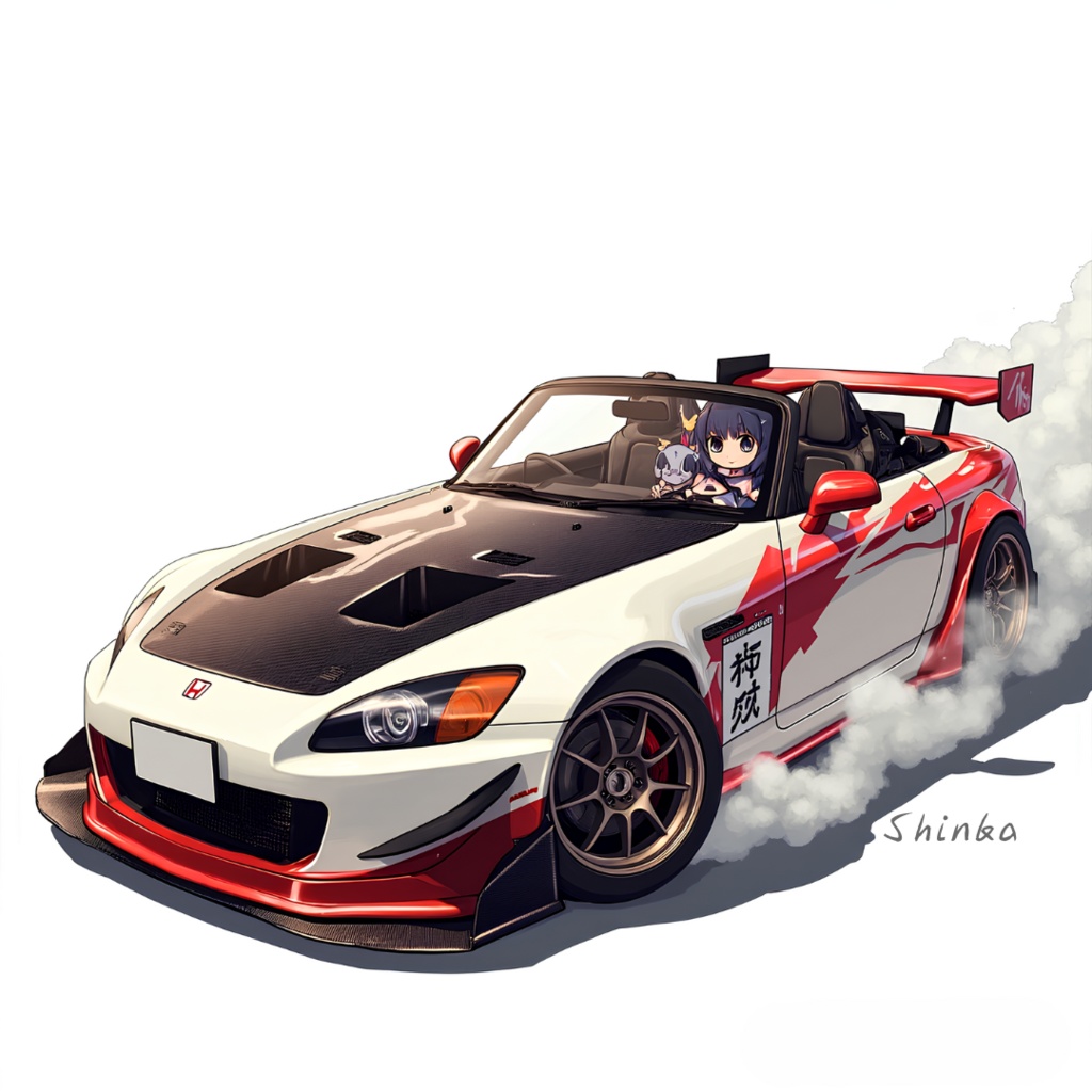 Honda S2000 AP1 roadster No.0001 Illustration Art