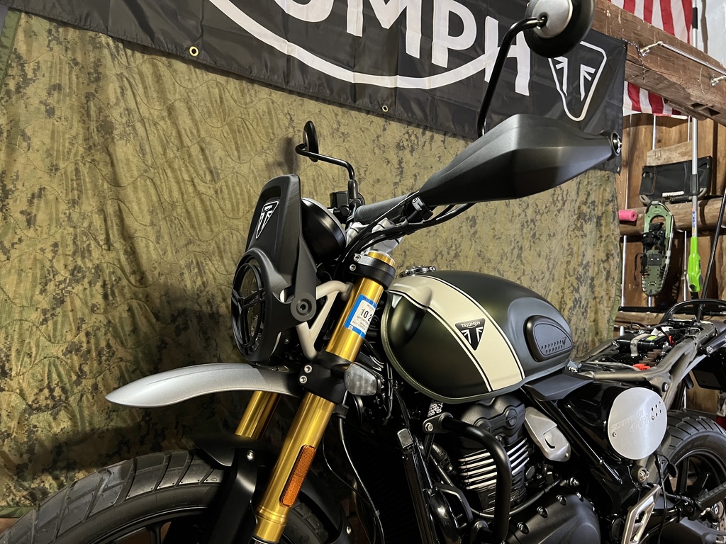 3D Printed Bike Wind Screen Triumph 400X Fairing