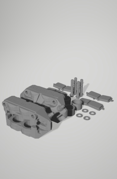 1/12 TAMIYA (BREMBO )ブレンボ モノブロックキャリパー 詳細スケール 1:12 印刷用 3D STL ファイル