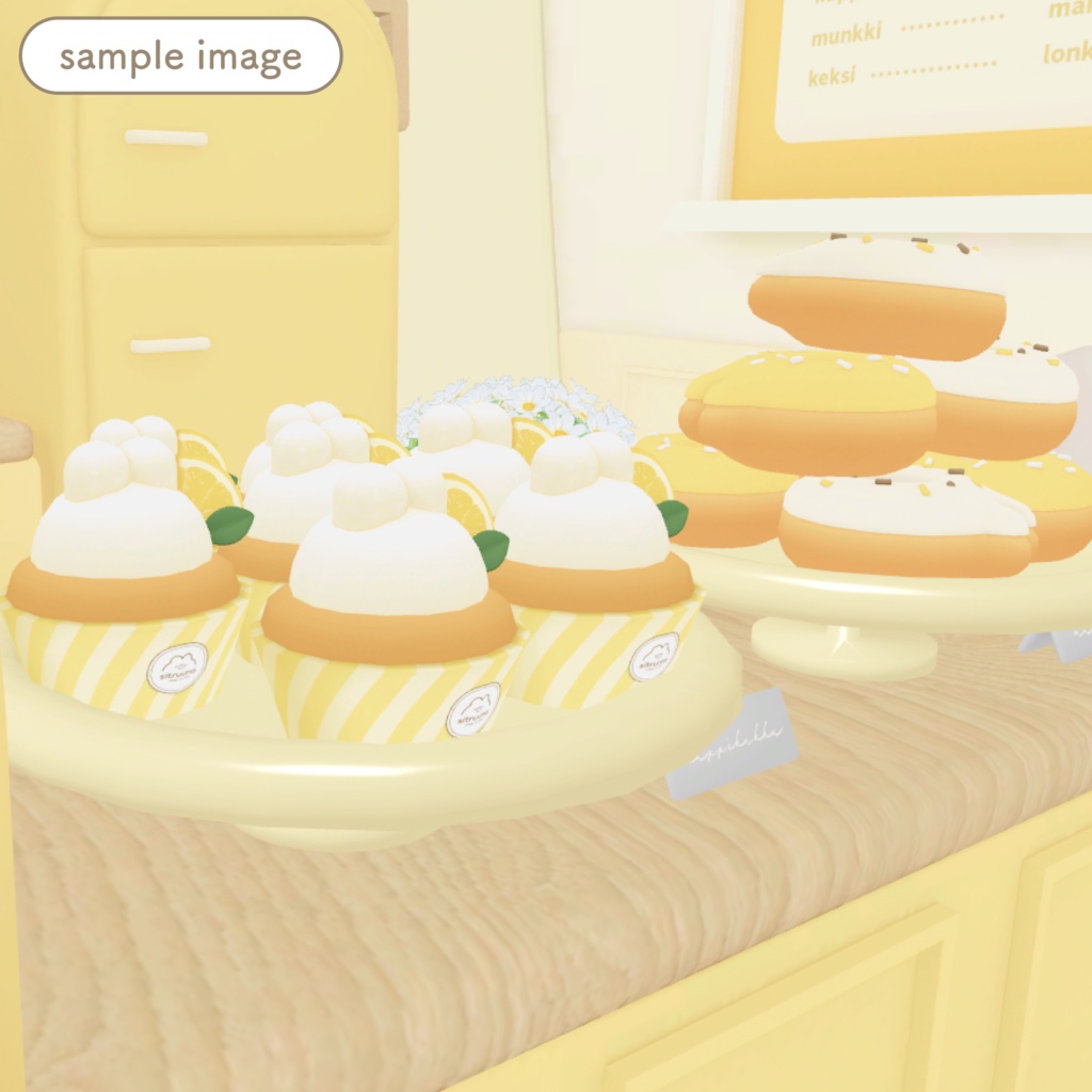 スイーツセット4種(レモン・苺・ブルーベリー)