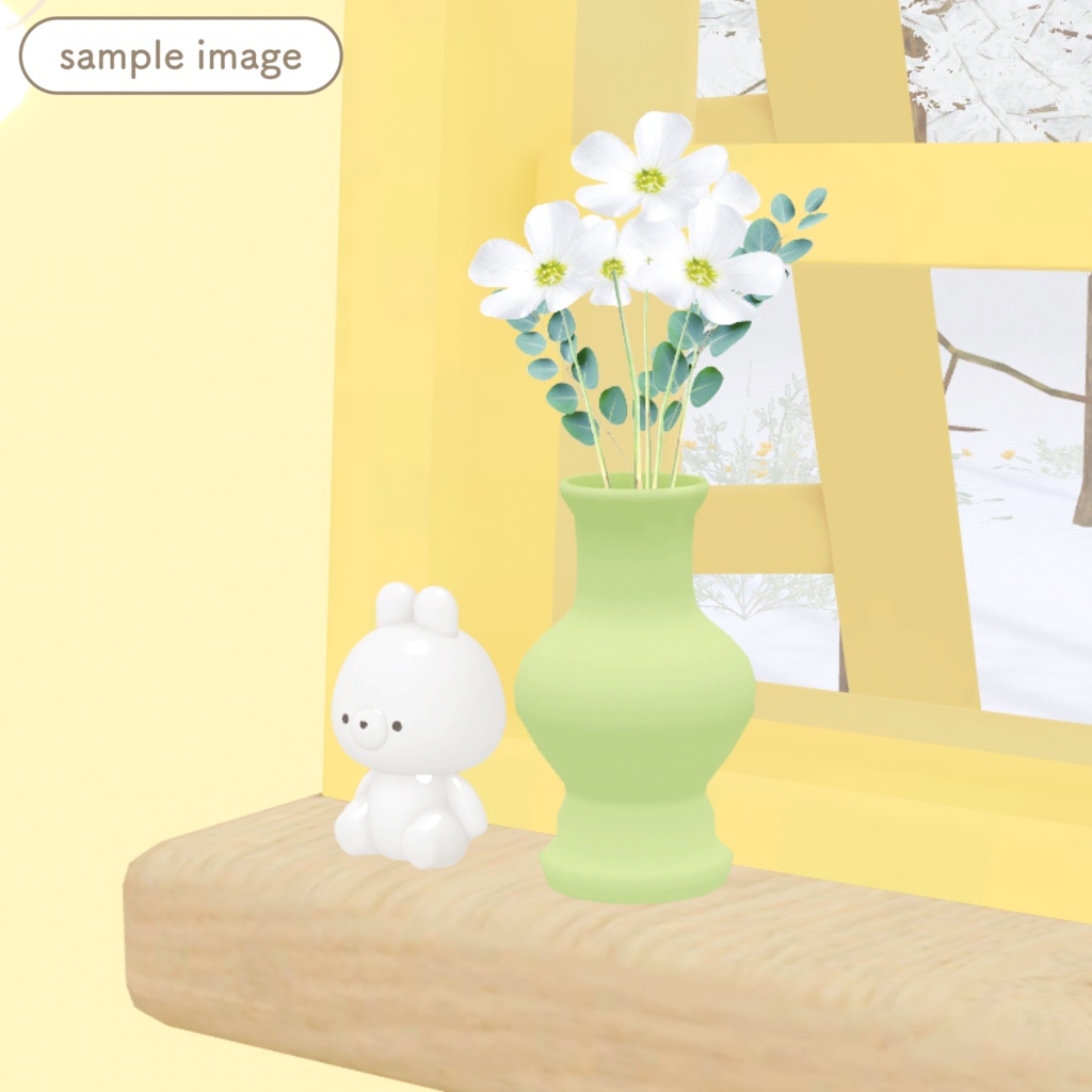 お花セット7種(イエロー・ピンク・ブルー)