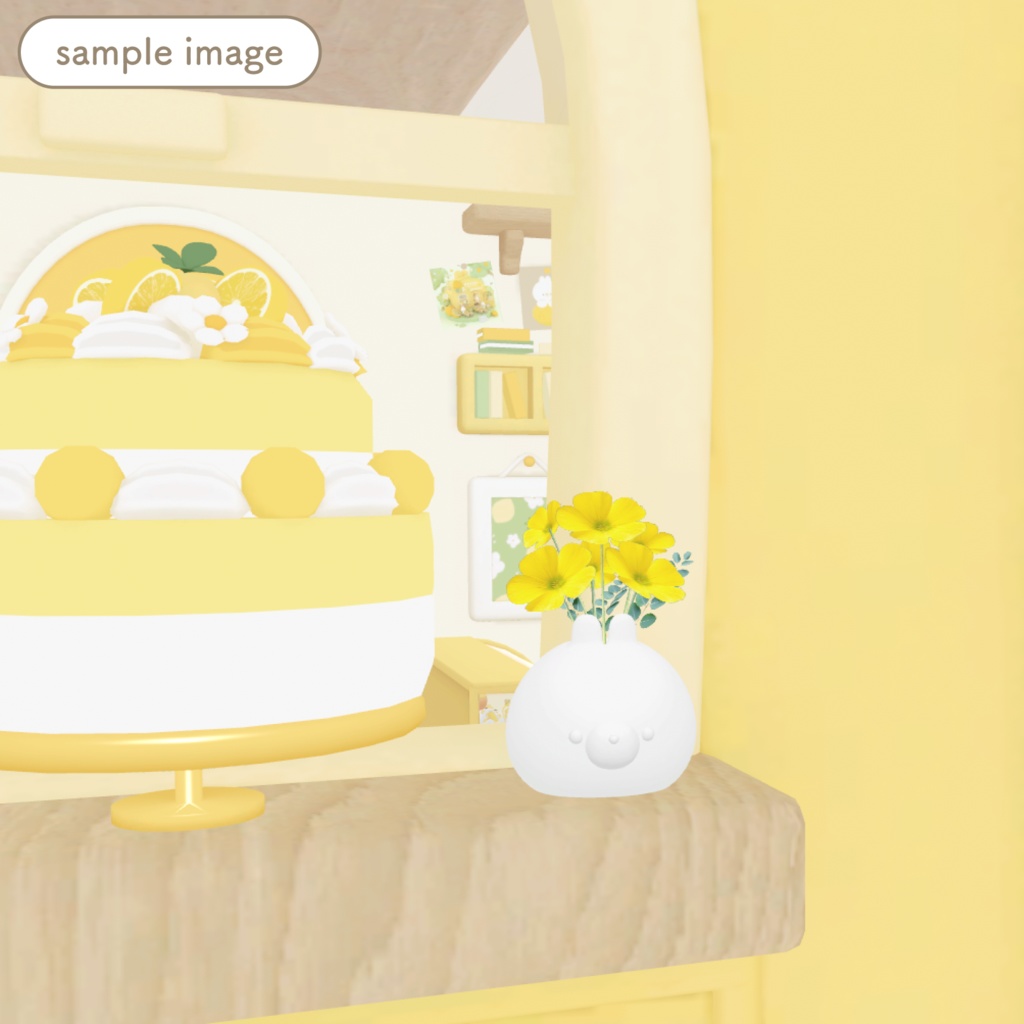 お花セット7種(イエロー・ピンク・ブルー)