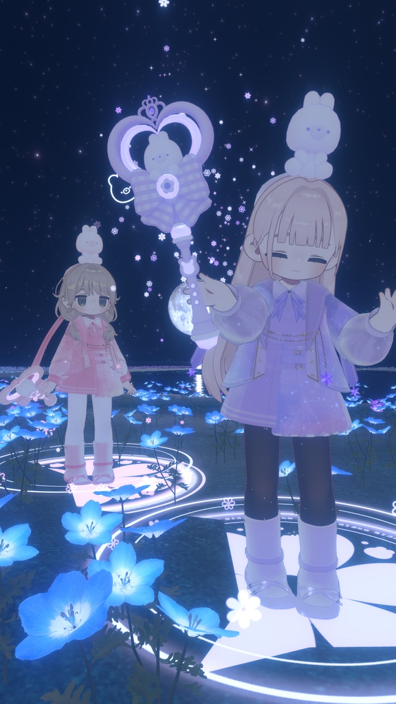 SALE!<ギミック付き>うさぎの魔法ステッキ