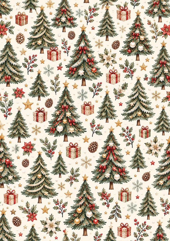 Christmas Vol.1|クリスマス包装紙20枚セット|A3・デジタル素材・デザインペーパー