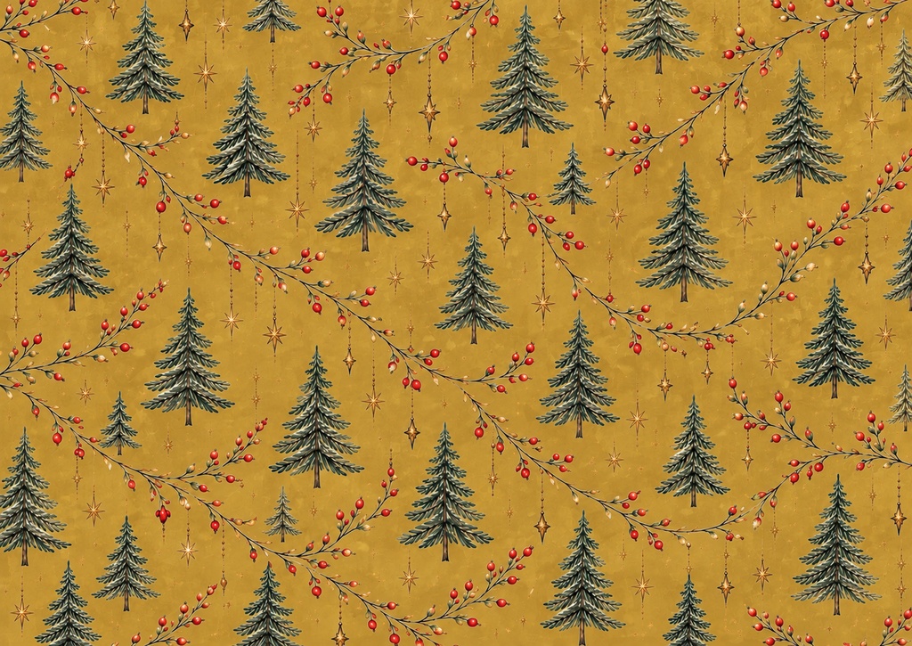 Christmas Vol\.2|北欧風クリスマス デザインペーパー25枚セット|A4横・デジタル素材