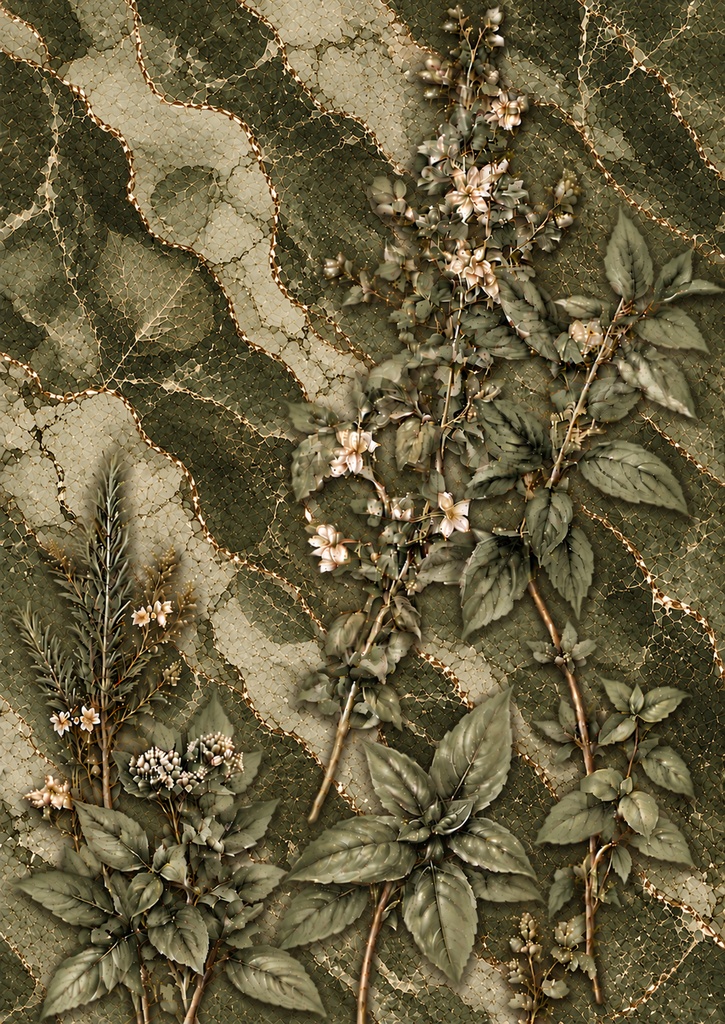 Botanical Series Vol.1|アンティーク植物柄 デザインペーパー25枚セット【A4縦・PNG】