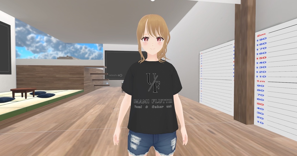 UMAMIFLUTTER推しT（黒）ver.2