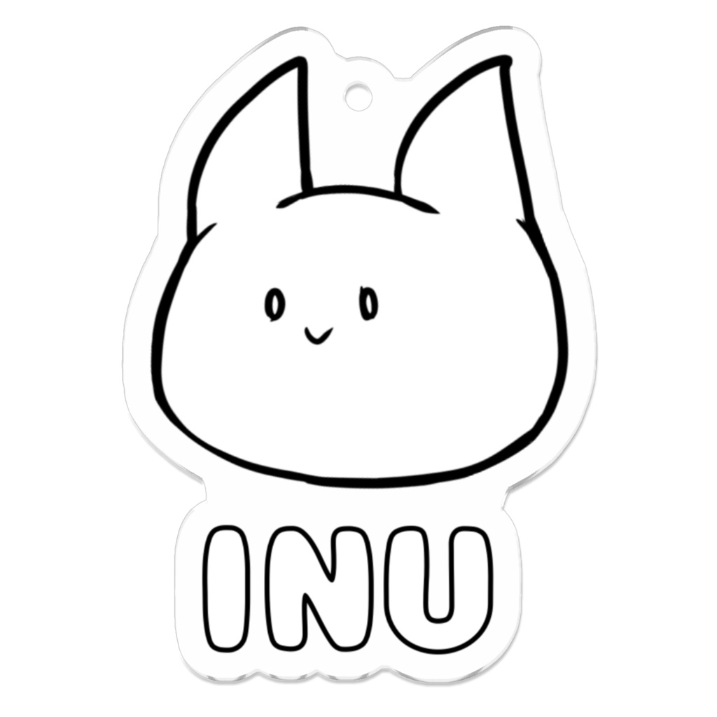 キノイーヌアクリルキーホルダーver生首