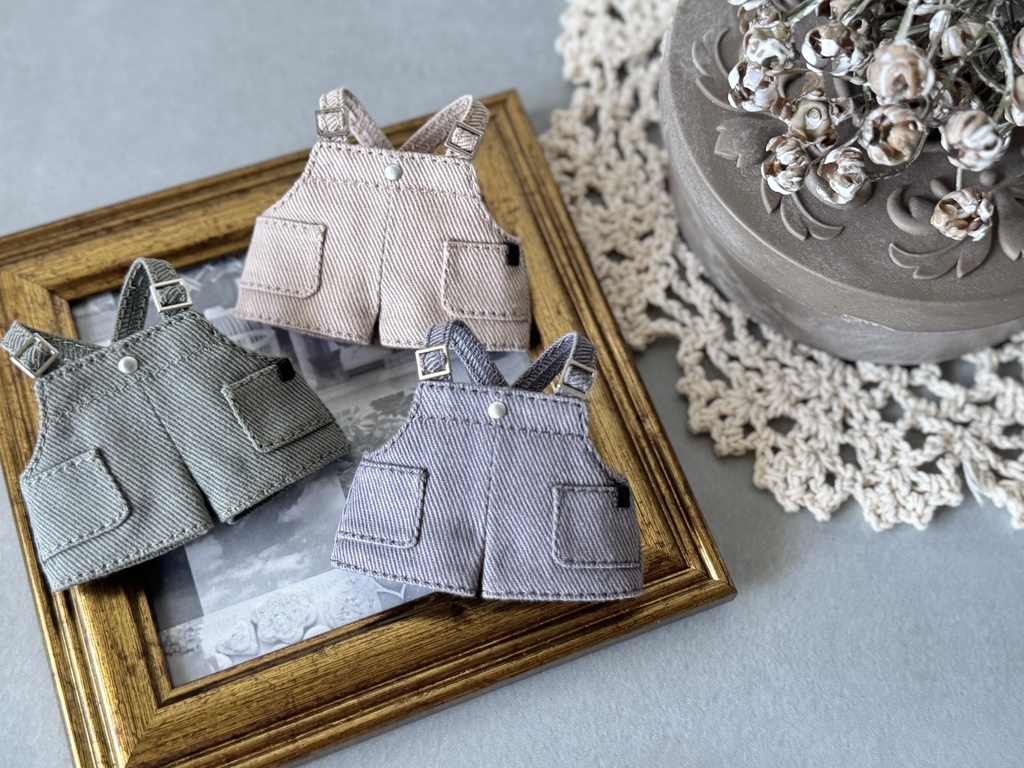 ミリタリーサロペット(10cmぬい用)