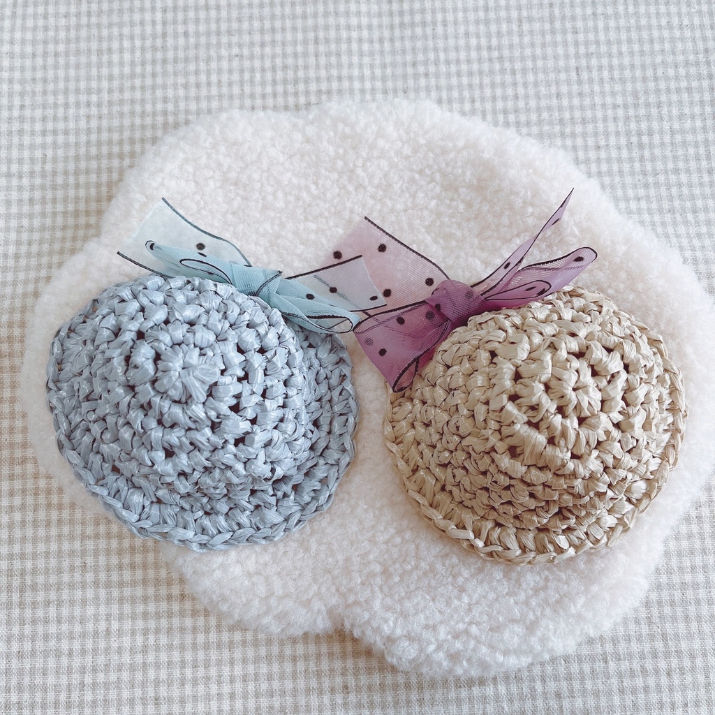 👒夏の帽子(ドットリボン)👒
