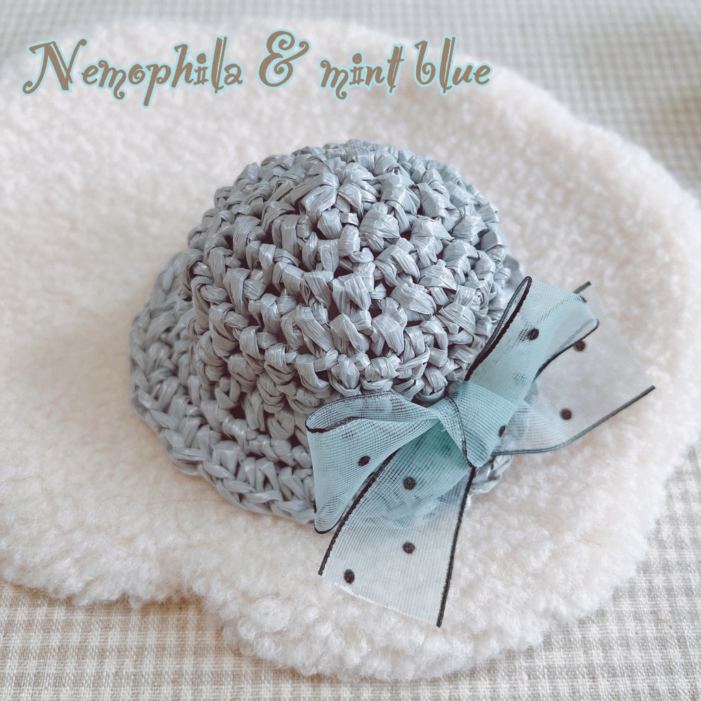 👒夏の帽子(ドットリボン)👒