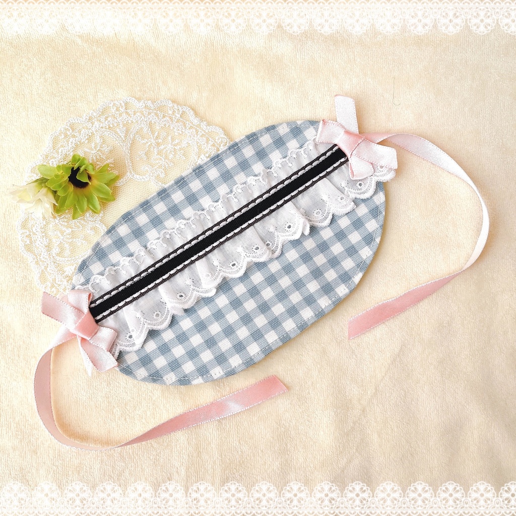 🩵ふわボンネット🎀[light blue]🤍