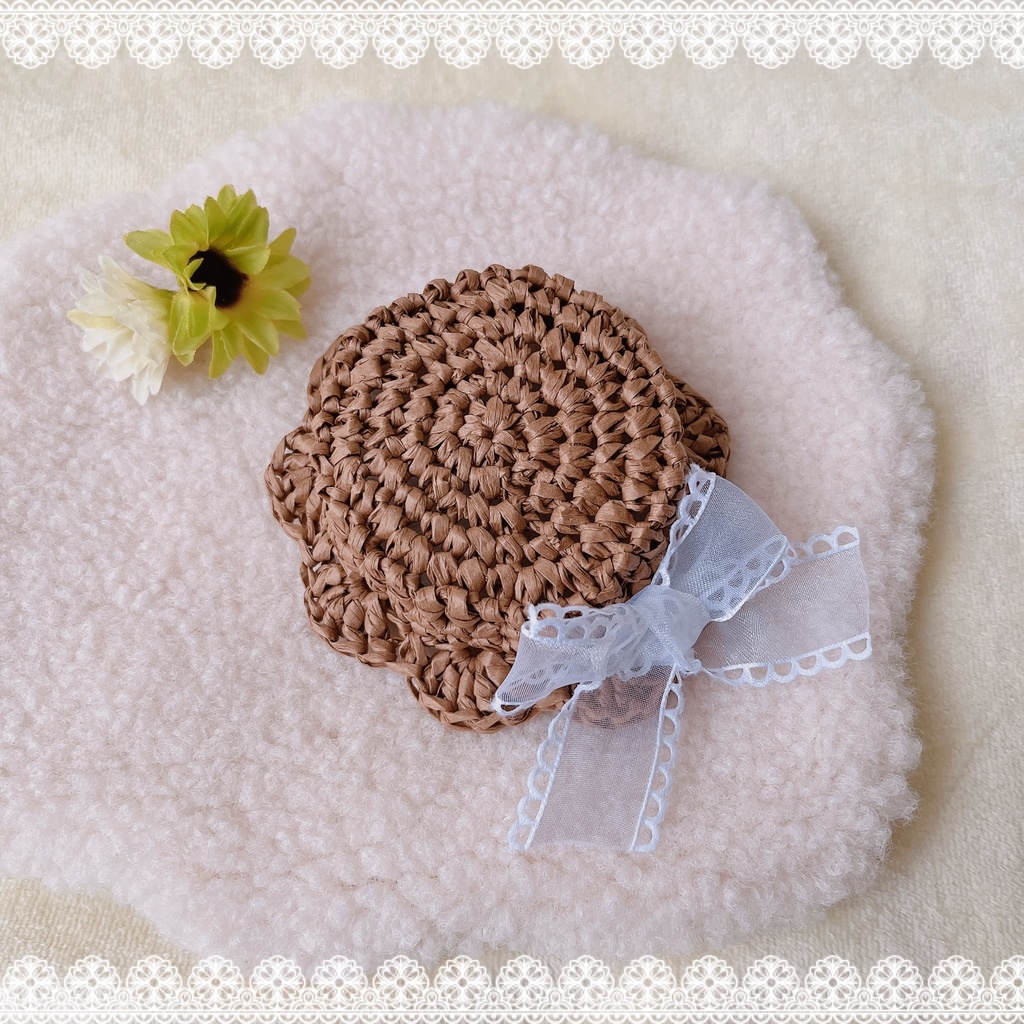 👒ふわのカンカン帽🎀(brown)