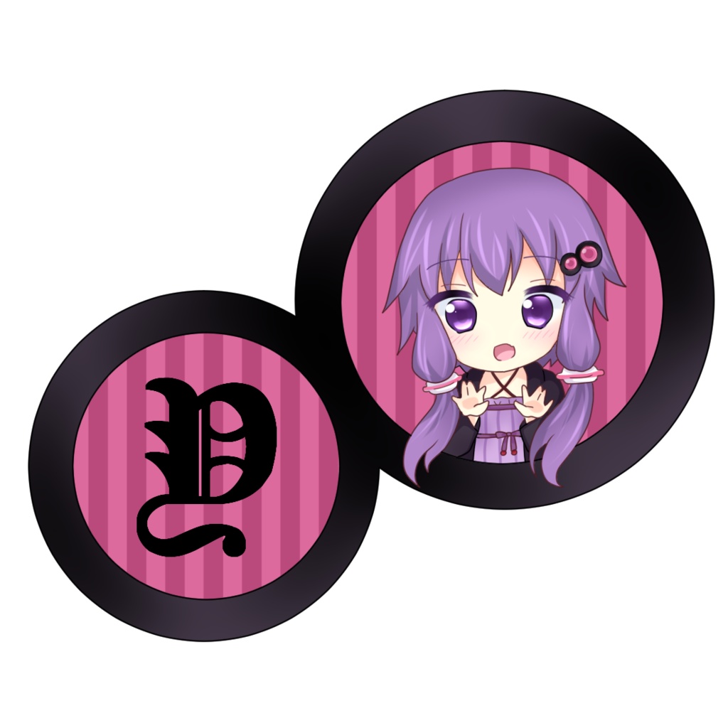 髪飾モチーフヘアピン(結月ゆかりver)