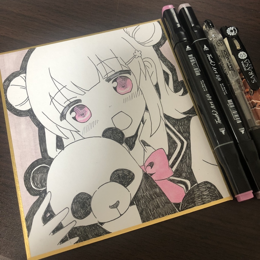 【手描き】小春六花　ミニ色紙【1点モノ】