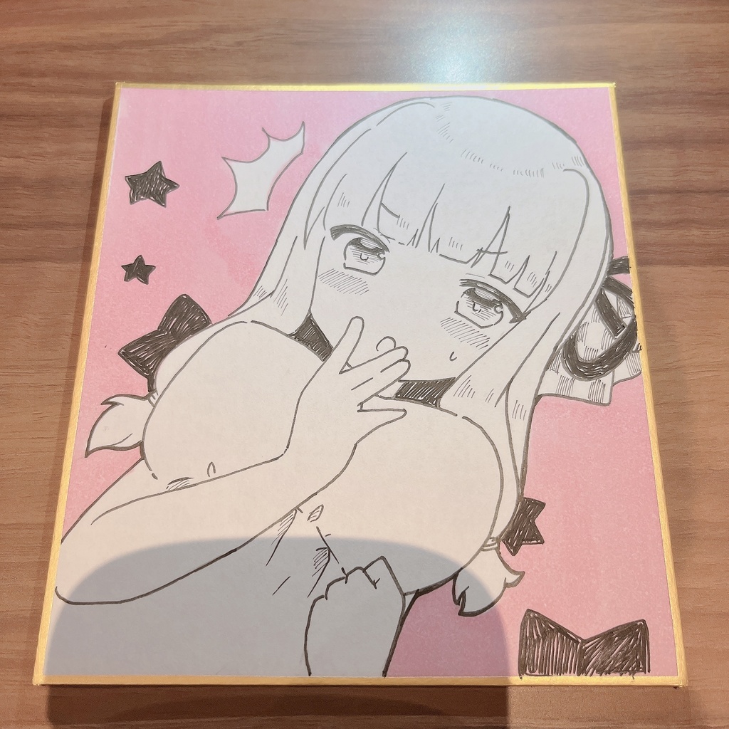 【手描き】琴葉茜　ミニ色紙【1点モノ】