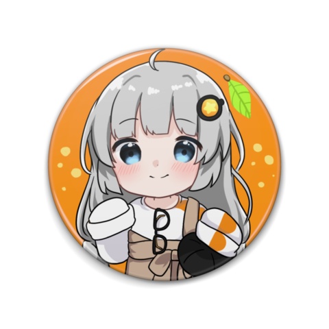 紲星あかりBIG缶バッジ ver.オレンジ