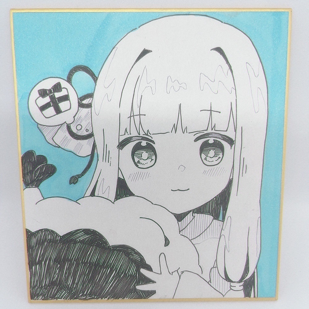 【手書き】琴葉葵　ミニ色紙【1点もの】