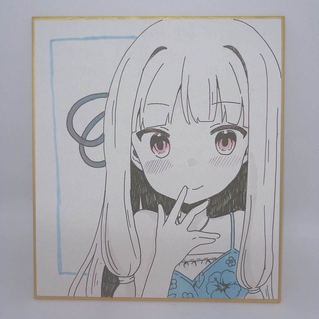 【手書き】琴葉葵　ミニ色紙【1点もの】
