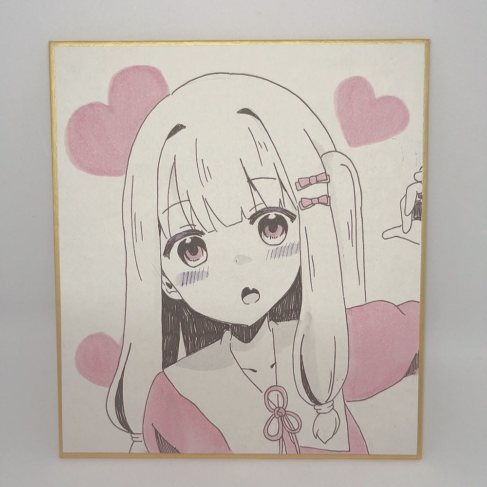 【手書き】琴葉茜　ミニ色紙【1点もの】