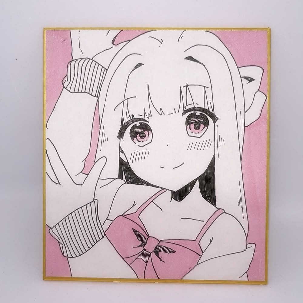 【手書き】琴葉茜　ミニ色紙【1点もの】