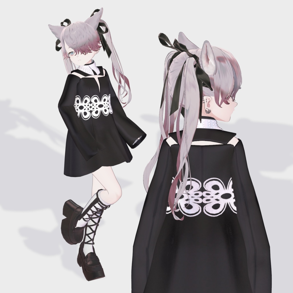 【12アバター対応】PochiDress❀春色追加❀【VRC想定衣装】