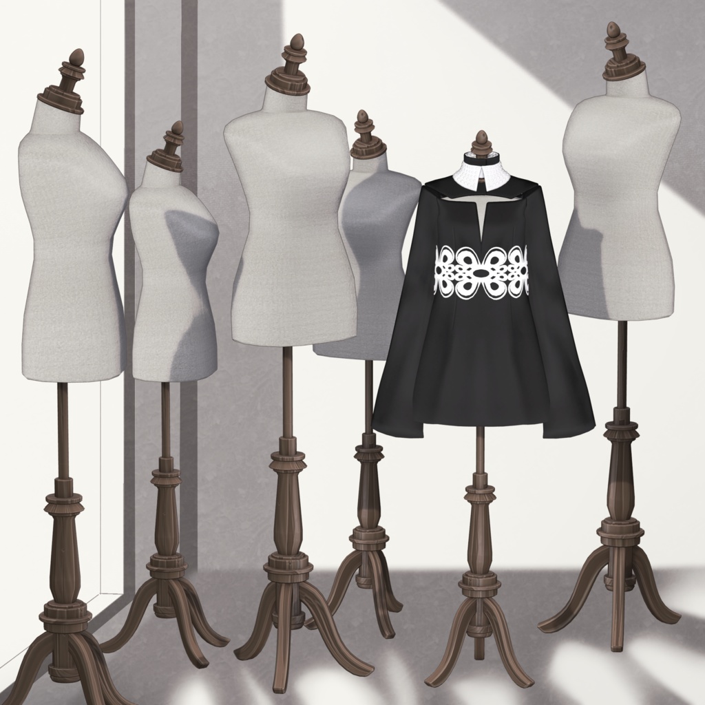 【12アバター対応】PochiDress❀春色追加❀【VRC想定衣装】