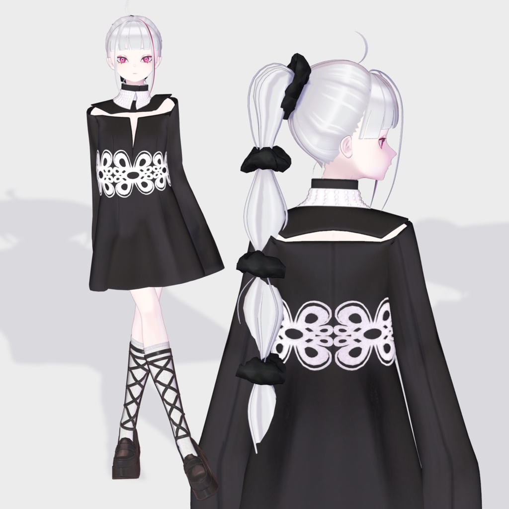 【12アバター対応】PochiDress❀春色追加❀【VRC想定衣装】