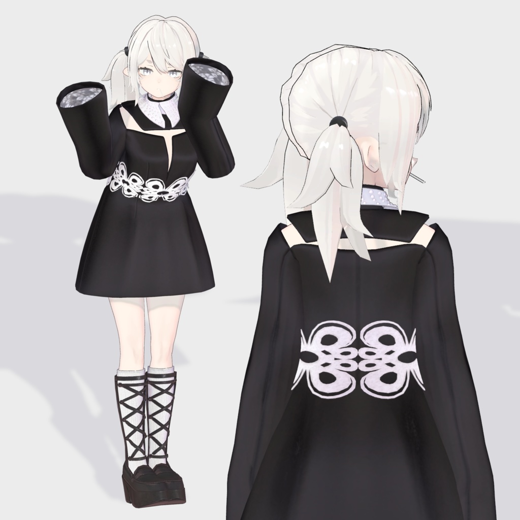 【12アバター対応】PochiDress❀春色追加❀【VRC想定衣装】