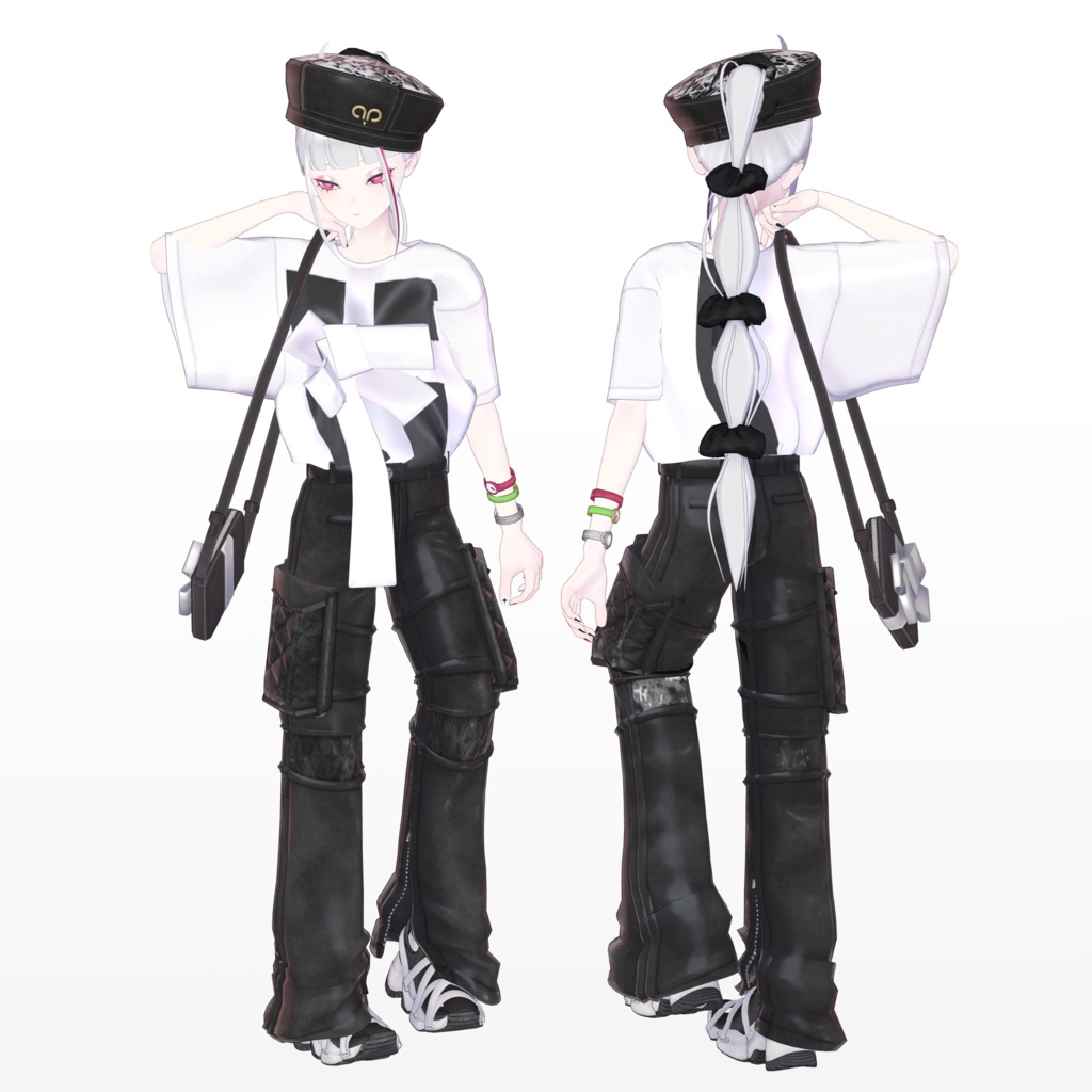 【12アバター対応】RibbonShirt - リボンシャツ【VRC想定衣装】