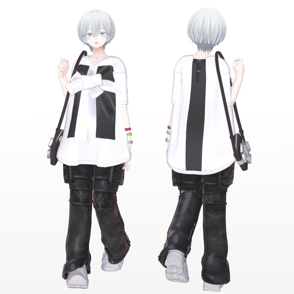 【12アバター対応】RibbonShirt - リボンシャツ【VRC想定衣装】