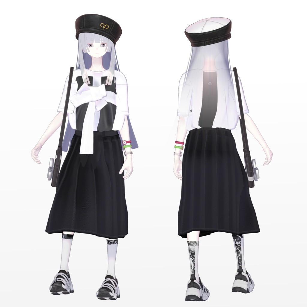 【12アバター対応】RibbonShirt - リボンシャツ【VRC想定衣装】