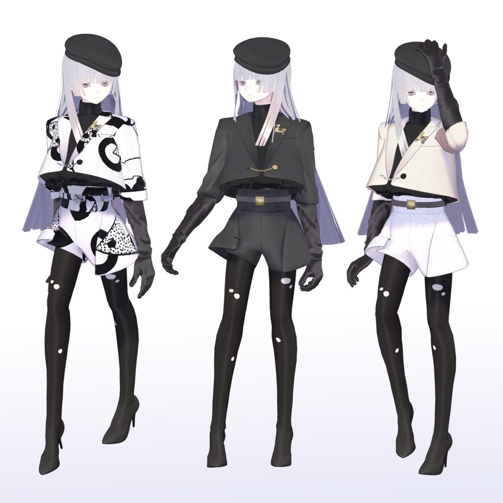 【Pochi by KTアバター対応】FrillsJacket - フリルジャケット❀春色追加❀【VRC想定衣装】